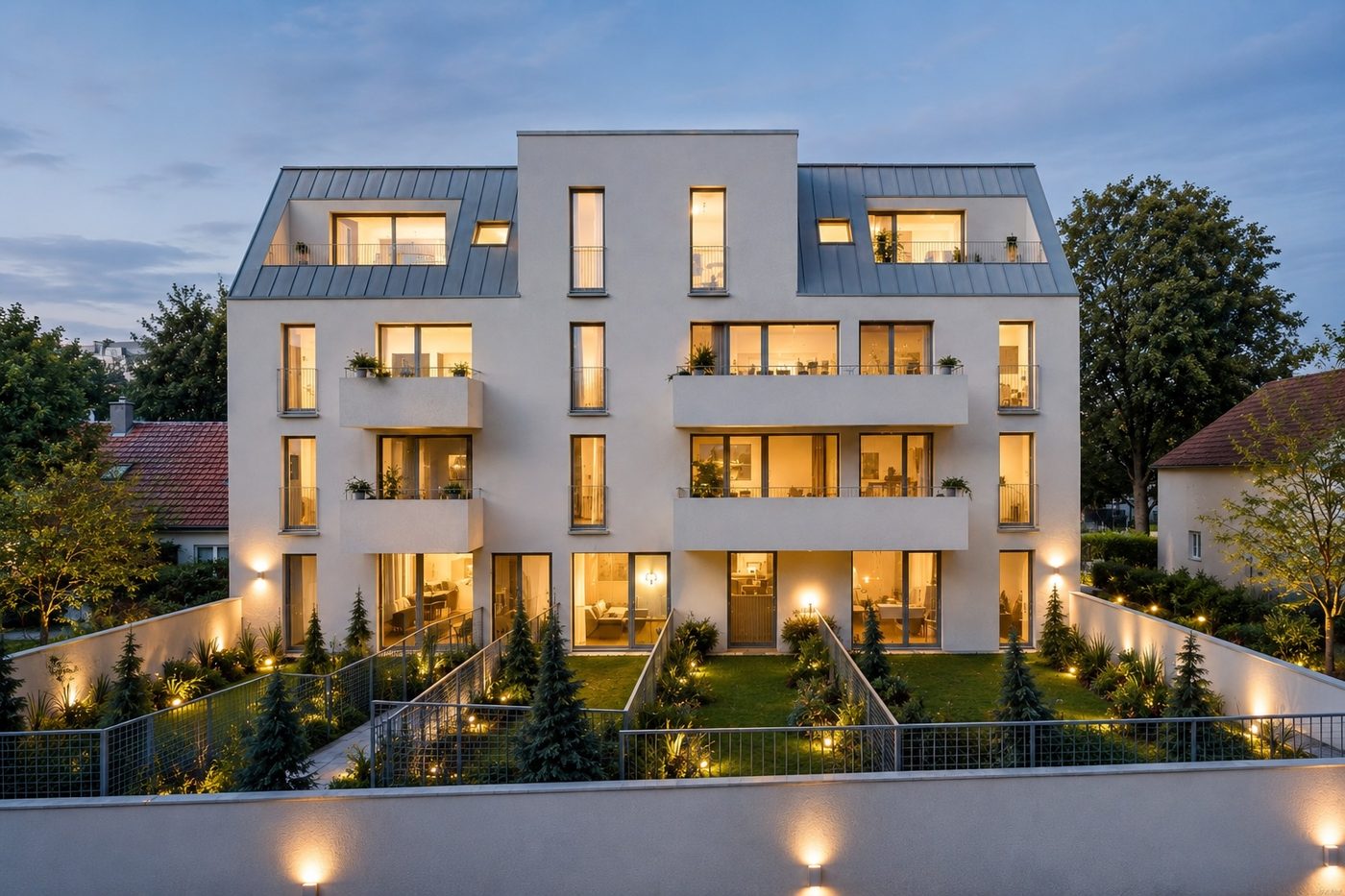 Stadtvilla Oberlaa, Ostansicht
